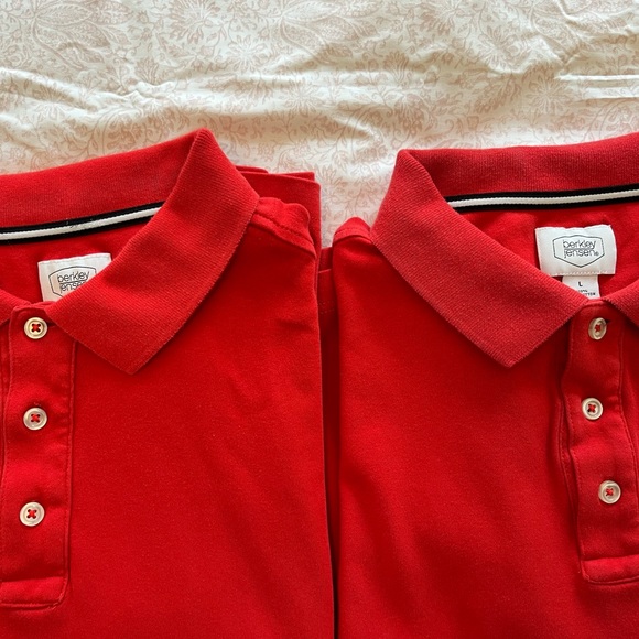 2 Red Polo Shirts - Picture 3 of 8
